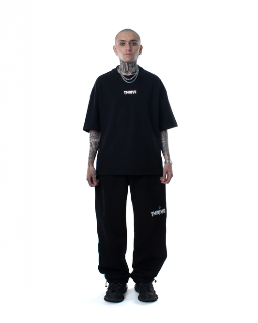 Rhinestone T-Shirt Negra - Star Dust