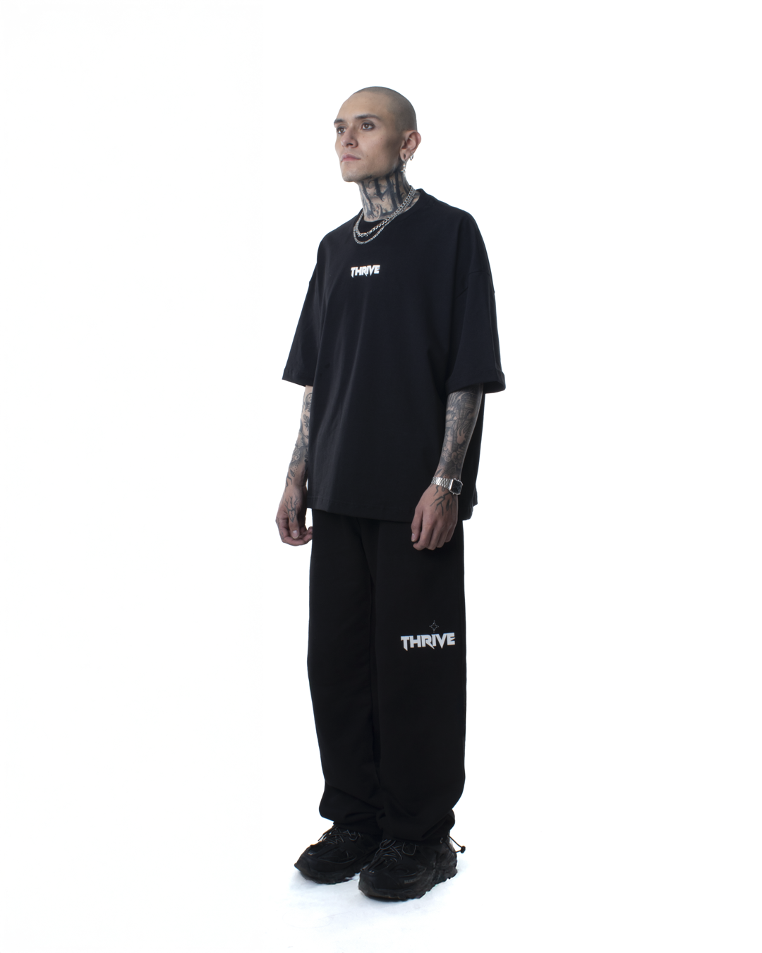 Rhinestone T-Shirt Negra - Star Dust