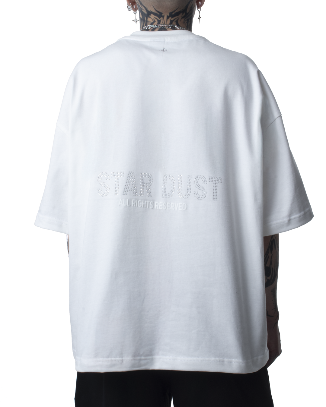 Rhinestone T-Shirt Crema - Star Dust
