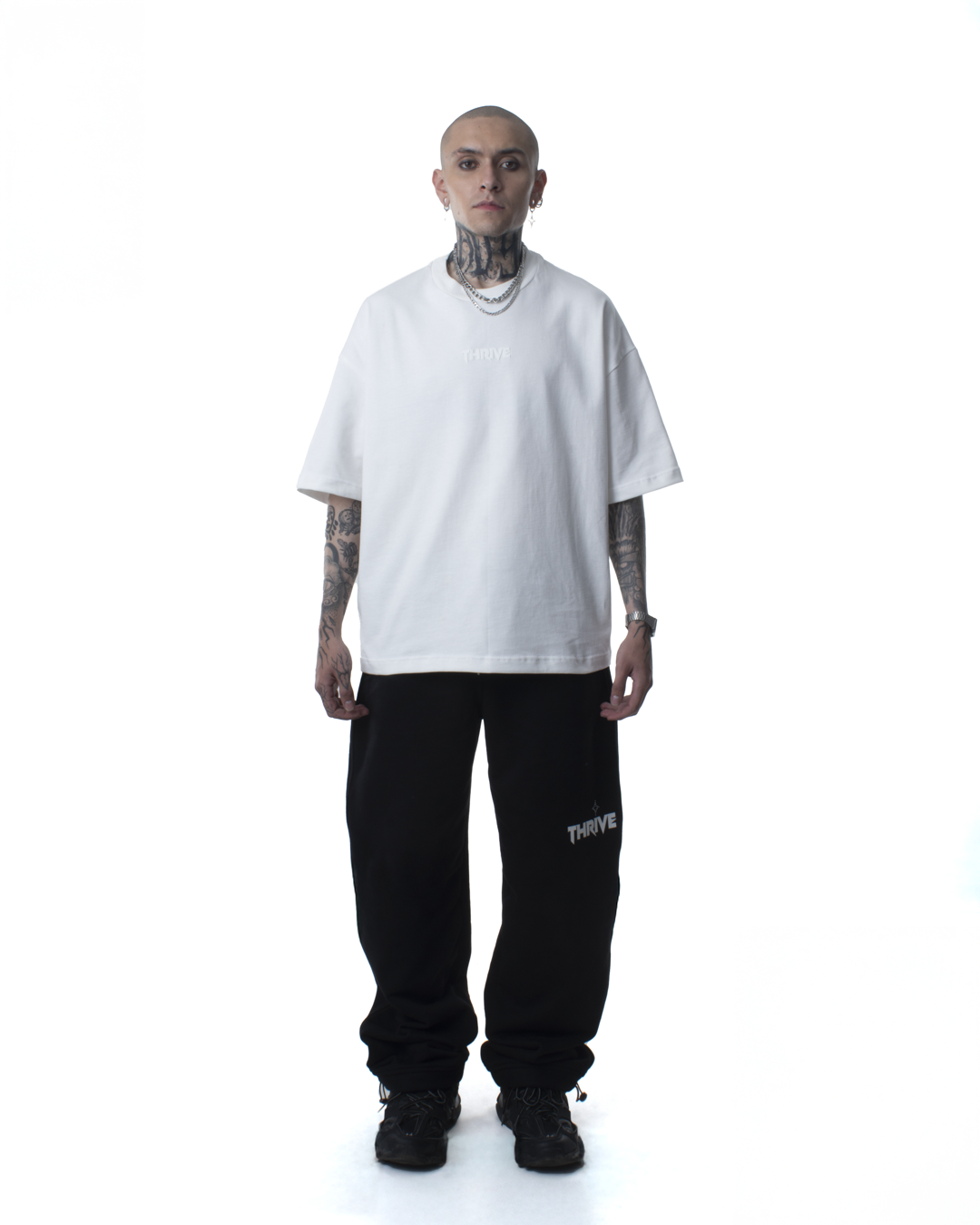 Rhinestone T-Shirt Crema - Star Dust