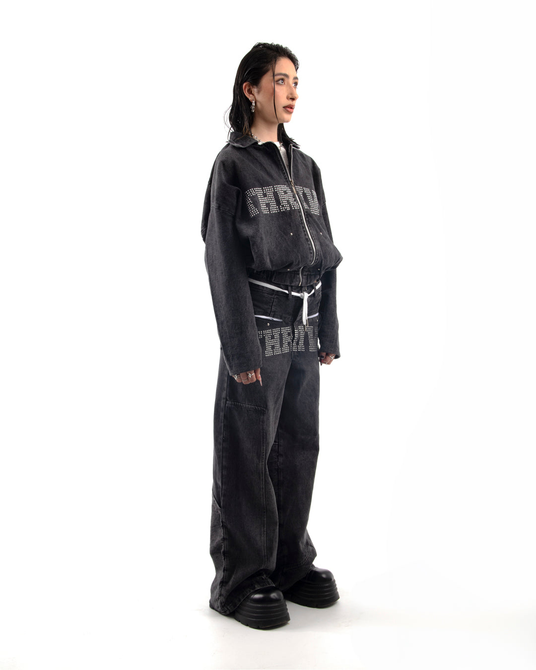 Chaqueta Denim Negra - Hard Shine