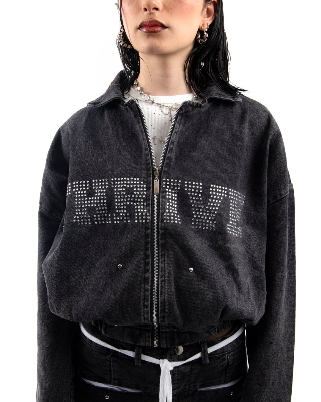 Chaqueta Denim Negra - Hard Shine