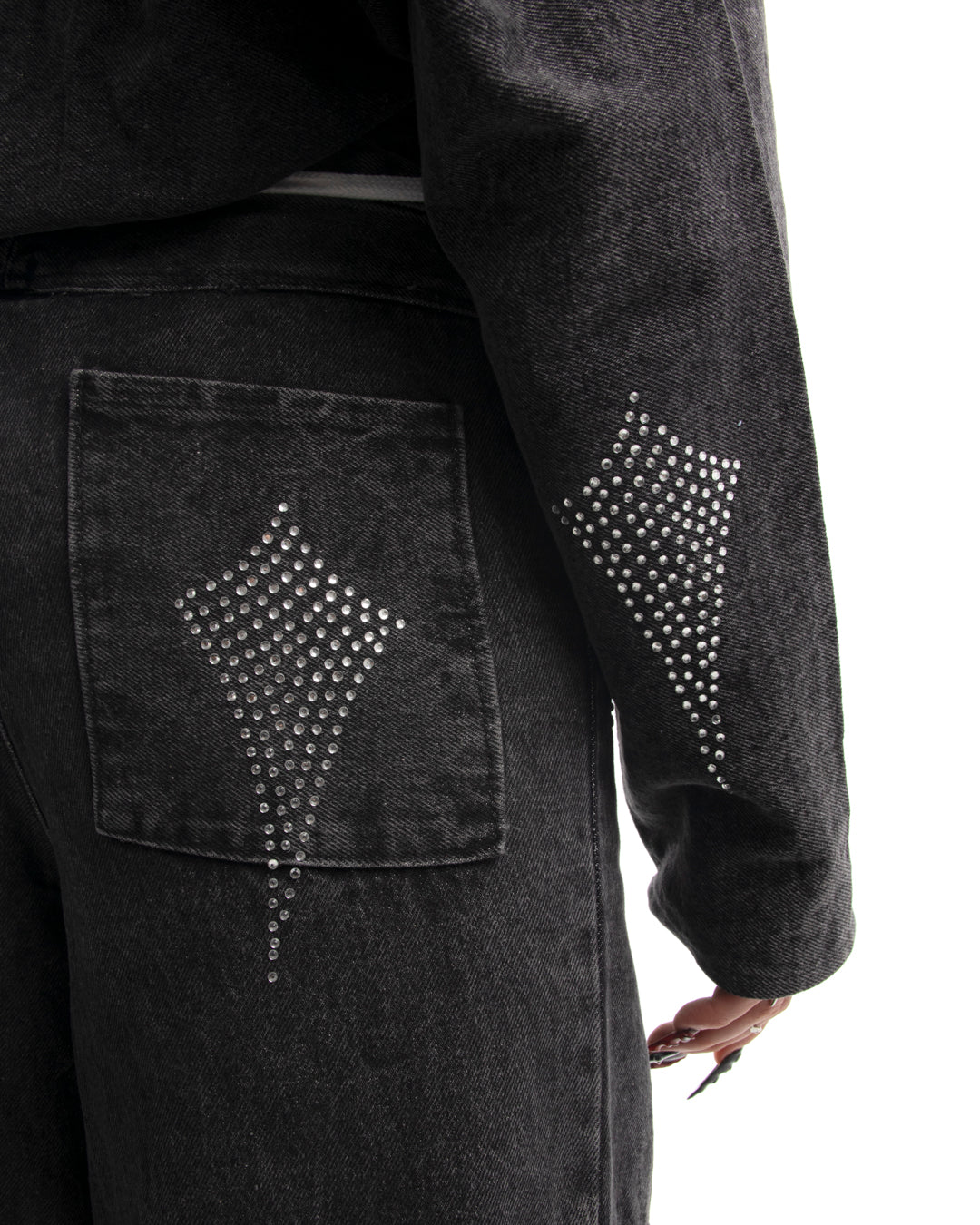 Chaqueta Denim Negra - Hard Shine