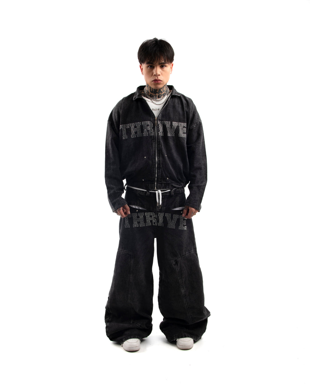 Chaqueta Denim Negra - Hard Shine