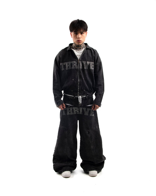 Chaqueta Denim Negra - Hard Shine