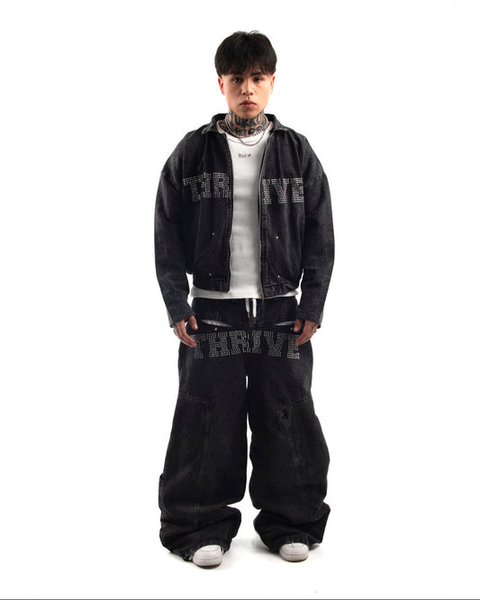 Baggy Jeans Negro - Hard Shine