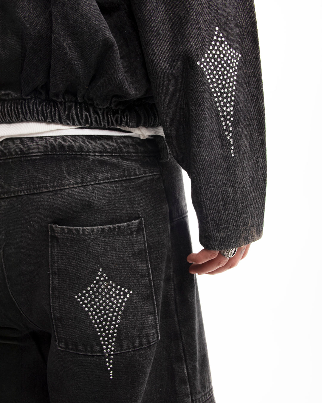 Chaqueta Denim Negra - Hard Shine
