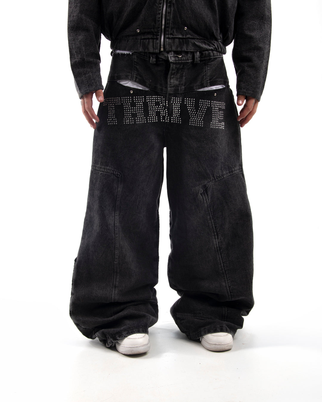 Baggy Jeans Negro - Hard Shine