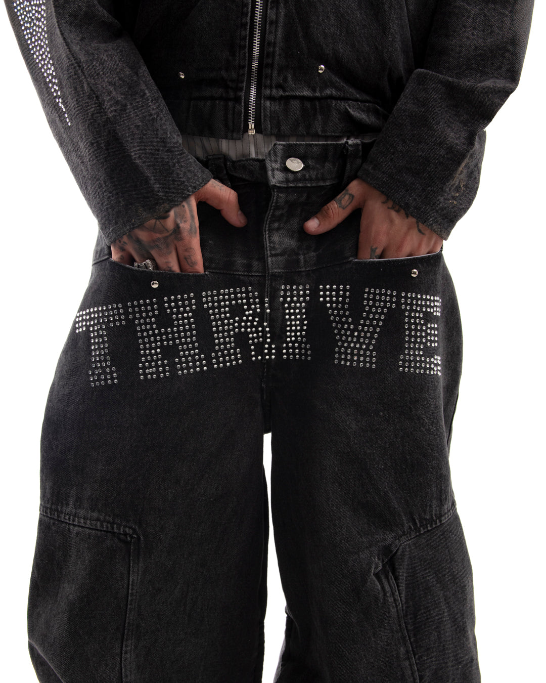 Baggy Jeans Negro - Hard Shine