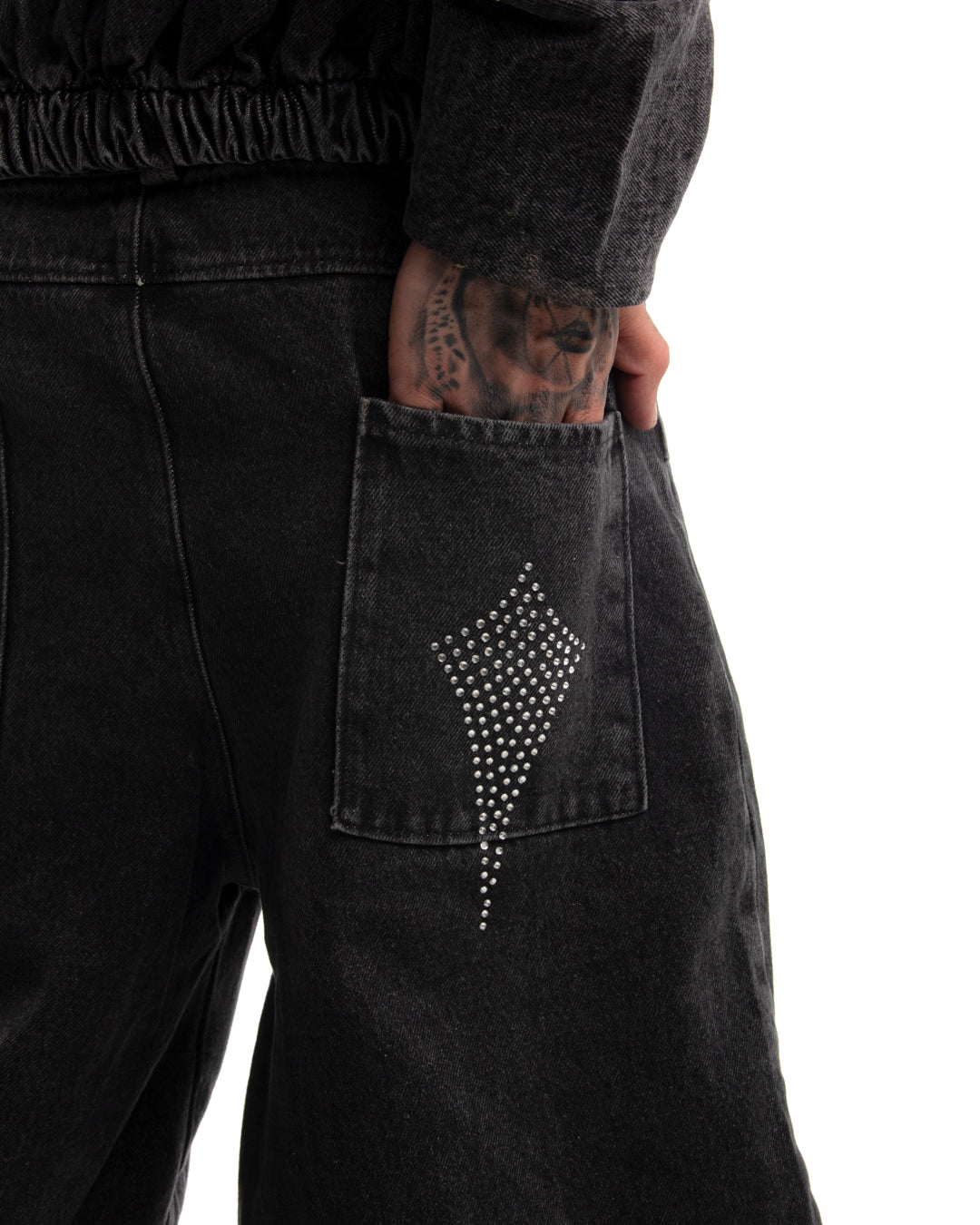 Baggy Jeans Negro - Hard Shine