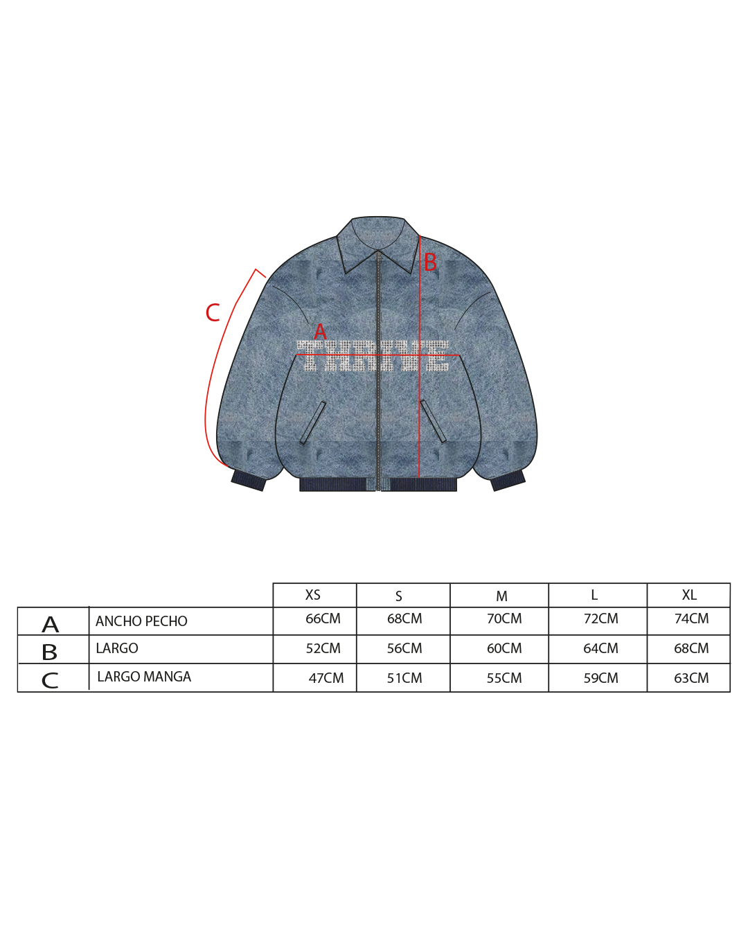 Chaqueta Denim Azul - Hard Shine